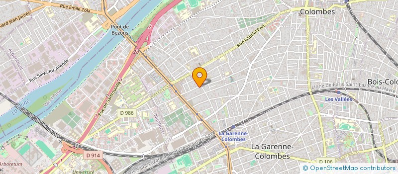 localisation de l'entreprise AXEL à COLOMBES