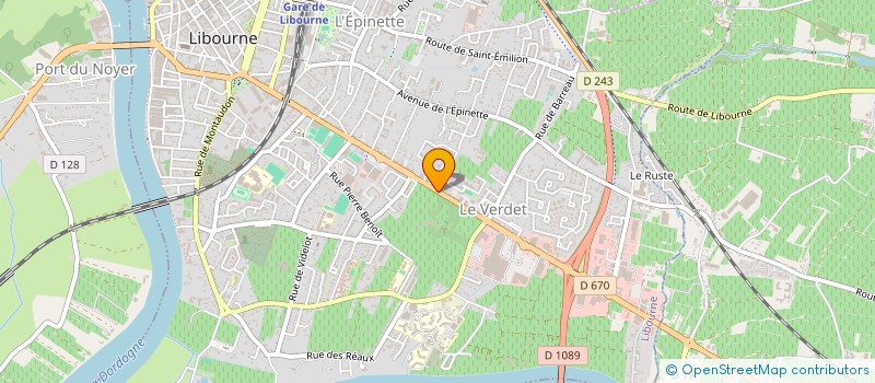 localisation de l'entreprise AXEL à LIBOURNE