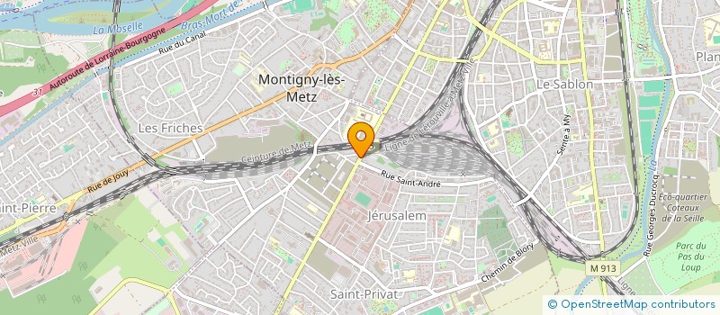 localisation de l'entreprise AXEL à MONTIGNY-LES-METZ