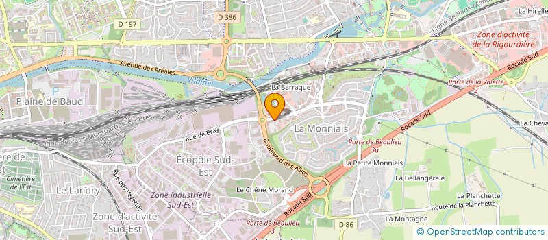 localisation de l'entreprise AXEL  CESSON-SEVIGNE