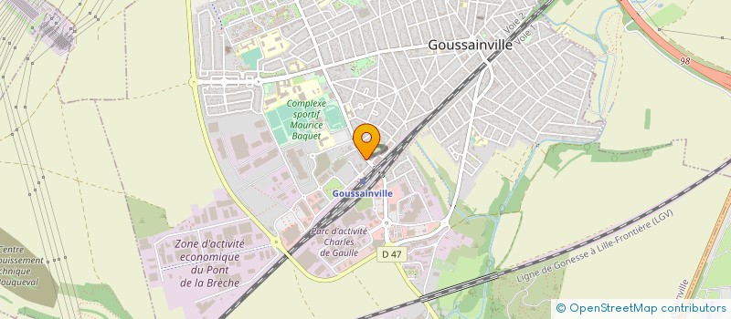 localisation de l'entreprise AXEL à GOUSSAINVILLE