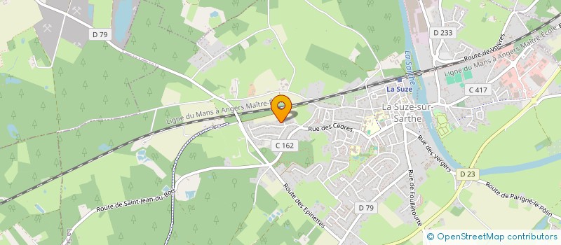 localisation de l'entreprise AXEL  LA SUZE-SUR-SARTHE