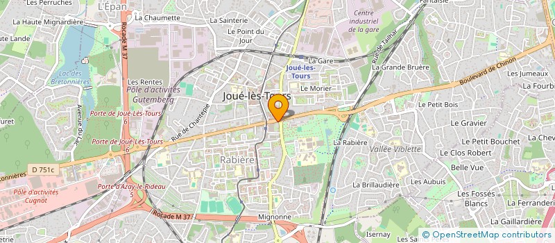 localisation de l'entreprise AXEL  JOUE-LES-TOURS