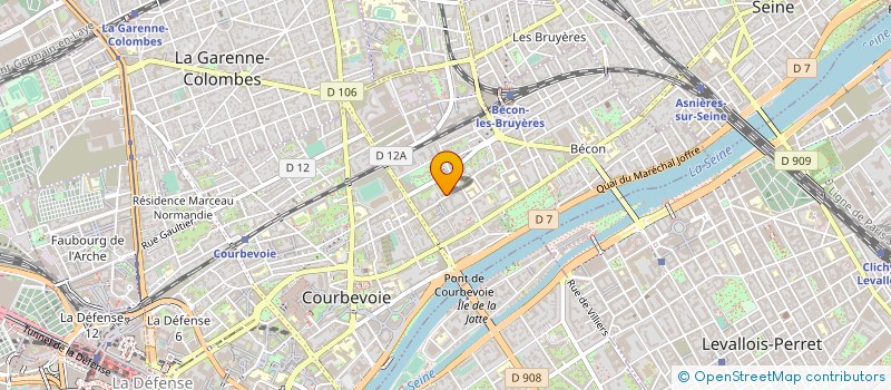 localisation de l'entreprise AXEL 66 à COURBEVOIE