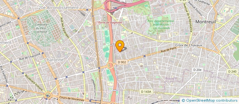localisation de l'entreprise AXEL à BAGNOLET