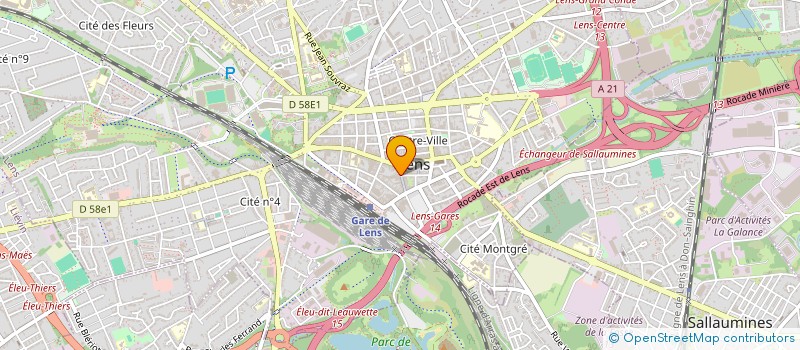 localisation de l'entreprise AXEL  LENS