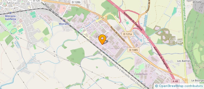 localisation de l'entreprise AXEL à MOIRANS