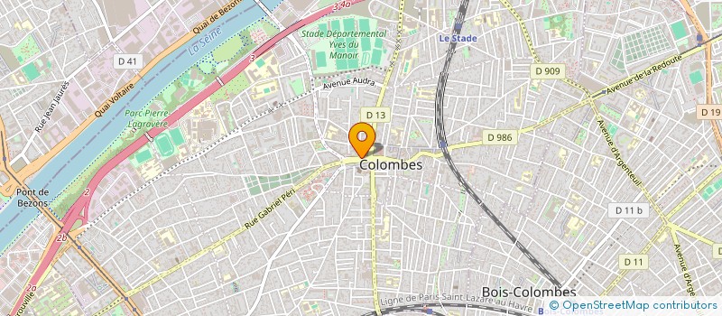 localisation de l'entreprise AXEL BATIMENT à COLOMBES