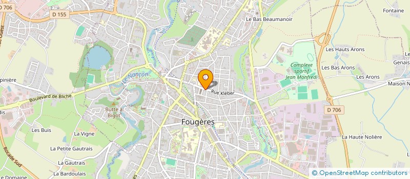 localisation de l'entreprise AXEL CHANTE AVEC VOUS  FOUGERES