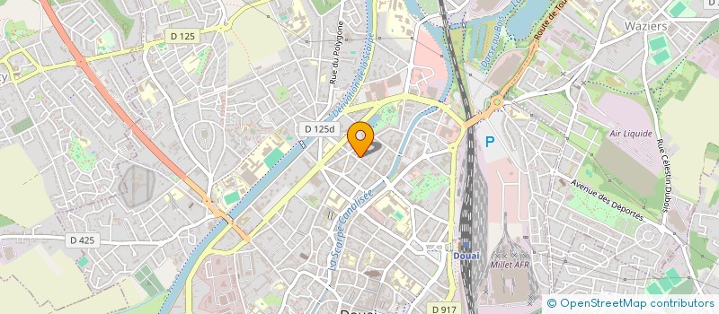 localisation de l'entreprise AXEL COM à DOUAI