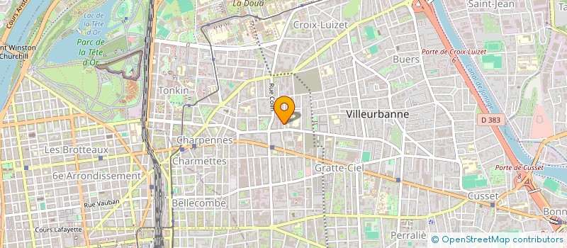 localisation de l'entreprise AXEL COTE D'AZUR à VILLEURBANNE