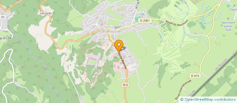 localisation de l'entreprise AXEL ET GAEL  LES ROUSSES