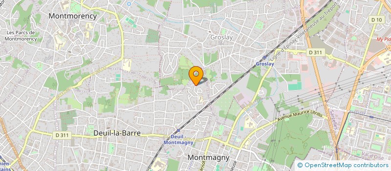 localisation de l'entreprise AXEL EXPRESS  DEUIL-LA-BARRE