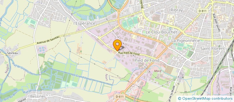 localisation de l'entreprise AXEL FRANCE à NIORT