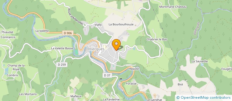 localisation de l'entreprise AXEL FRANCE à OLLIERGUES