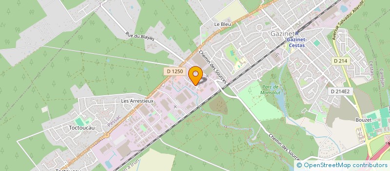 localisation de l'entreprise AXEL G  CESTAS