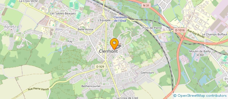 localisation de l'entreprise AXEL GENGEMBRE OPTICIEN à CLERMONT