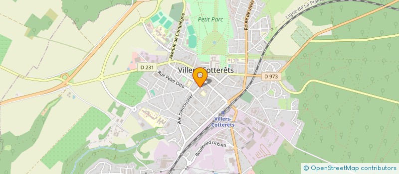 localisation de l'entreprise AXEL'HAIR  VILLERS-COTTERETS