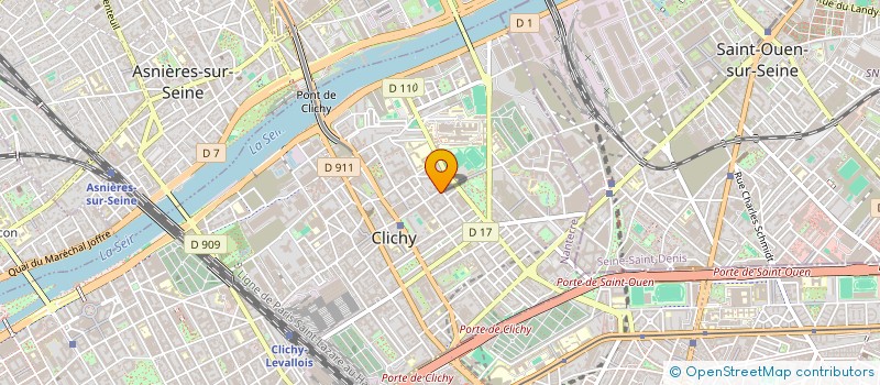 localisation de l'entreprise AXEL INVESTISSEMENTS à CLICHY