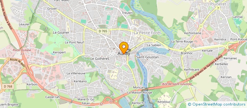 localisation de l'entreprise AXEL PARTICIPATION à AURAY