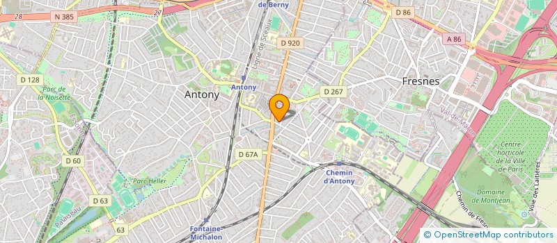 localisation de l'entreprise AXEL PROJECT à ANTONY