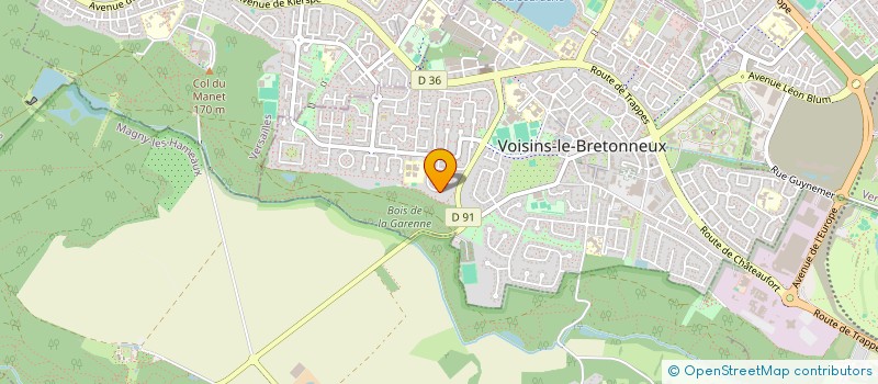 localisation de l'entreprise AXEL RACING KART  VOISINS-LE-BRETONNEUX