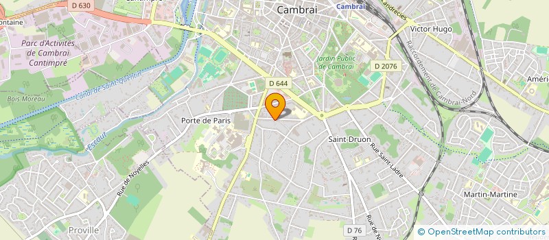 localisation de l'entreprise AXEL ROMY à CAMBRAI