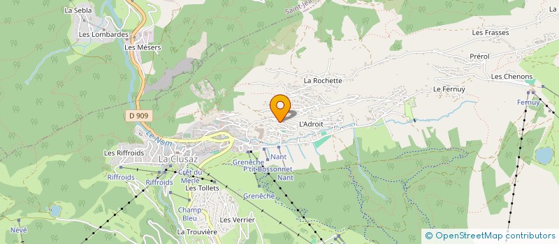 localisation de l'entreprise AXEL SARL à LA CLUSAZ