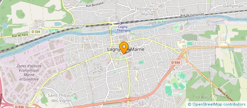 localisation de l'entreprise AXEL SERVICES à LAGNY-SUR-MARNE