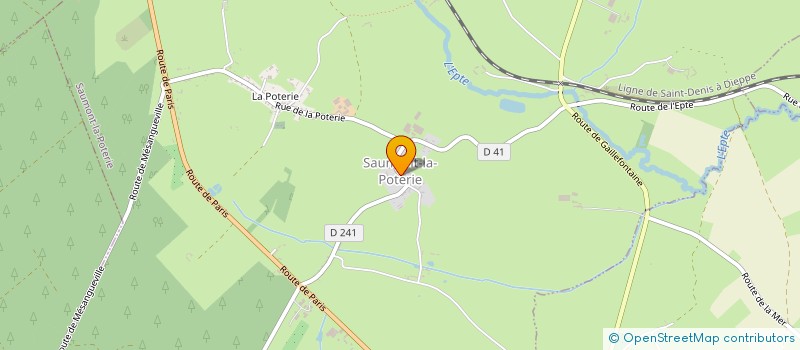 localisation de l'entreprise AXEL SIGNALISATION à SAUMONT-LA-POTERIE