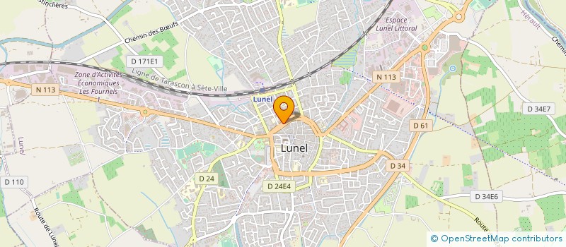 localisation de l'entreprise AXEL VOYAGES à LUNEL