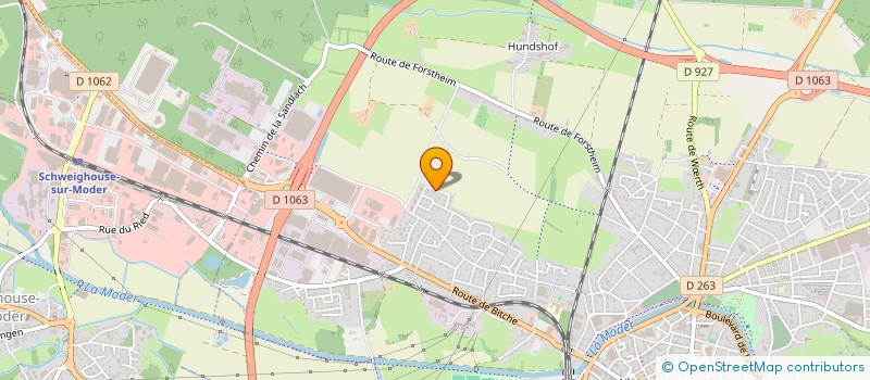 localisation de l'entreprise AXELAB  HAGUENAU