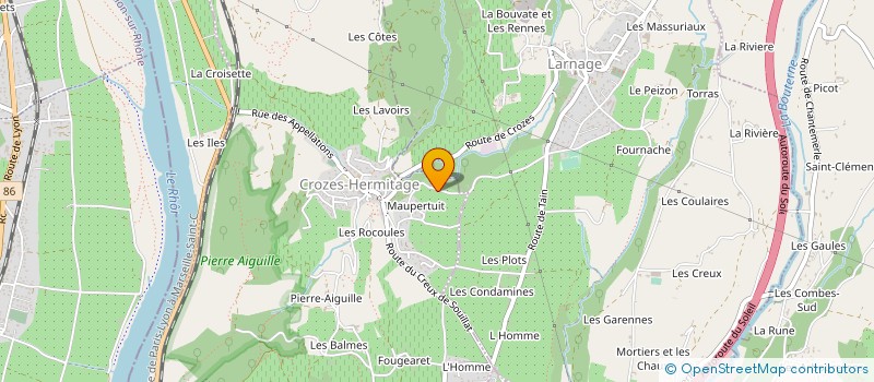 localisation de l'entreprise AXELE INVESTISSEMENTS  CROZES-HERMITAGE