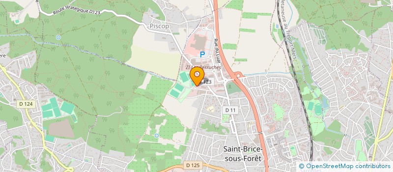 localisation de l'entreprise AXELEC  SAINT-BRICE-SOUS-FORET