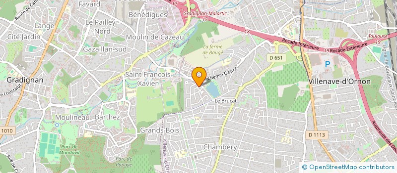 localisation de l'entreprise AXELEC  VILLENAVE-D'ORNON