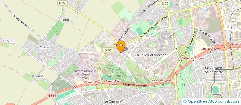 localisation de l'entreprise AXELERANCE à CAEN
