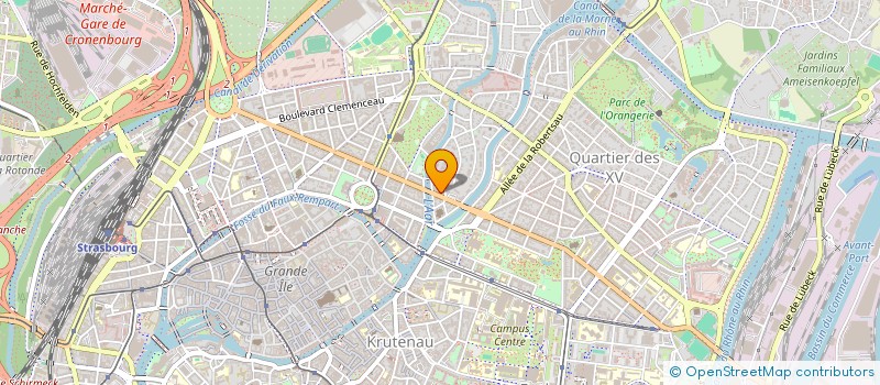 localisation de l'entreprise AXELEVA  STRASBOURG