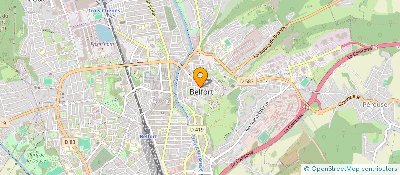 localisation de l'entreprise AXELINE à BELFORT