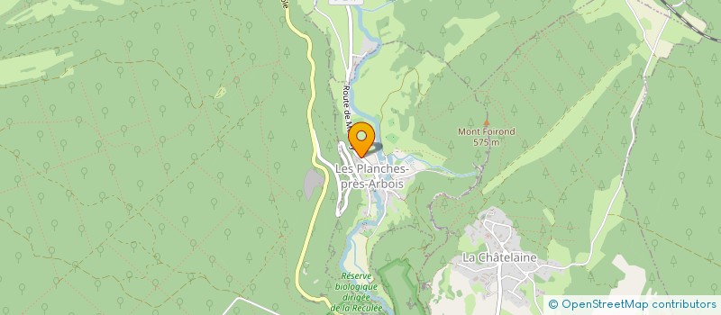 localisation de l'entreprise AXELINE  LES PLANCHES-PRES-ARBOIS