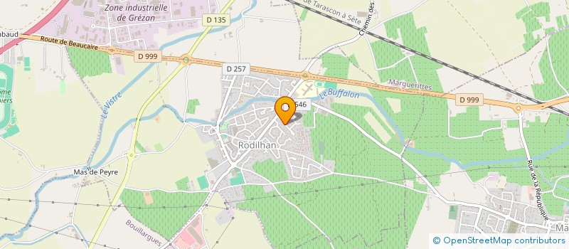 localisation de l'entreprise AXELINE  RODILHAN