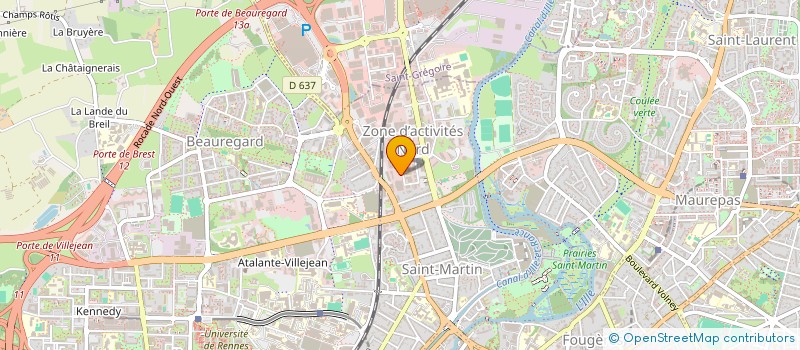 localisation de l'entreprise AXELITE SPECTACLES ASSISTANCES à RENNES