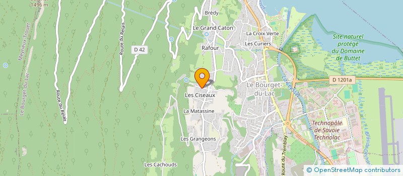 localisation de l'entreprise AXELLE EXPRESS  LE BOURGET-DU-LAC