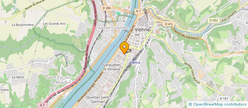localisation de l'entreprise AXELLE'HAIR  VIENNE