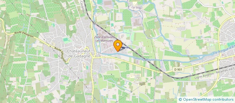 localisation de l'entreprise AXELOUISE  CHATEAUNEUF-DE-GADAGNE