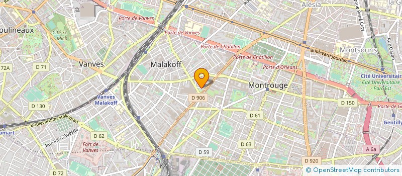 localisation de l'entreprise AXELYS SANTE AFFAIRES MEDICALES ET RECHERCHE CLINIQUE à MALAKOFF