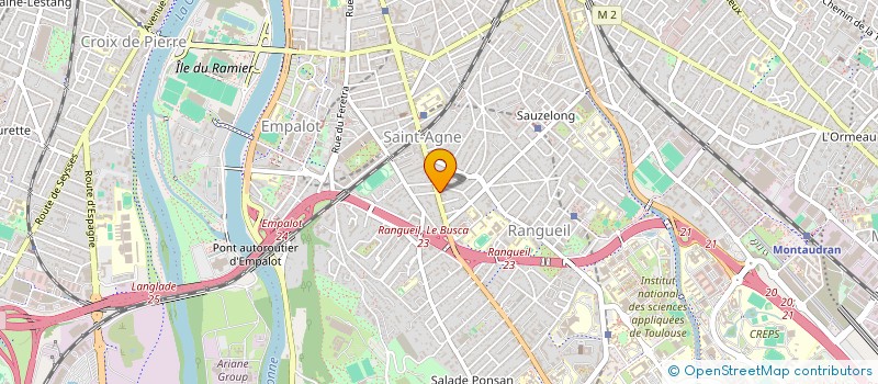 localisation de l'entreprise AXEM à TOULOUSE