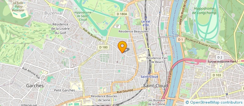 localisation de l'entreprise AXEM PATRIMOINE à SAINT-CLOUD