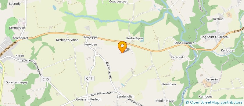 localisation de l'entreprise AXEMAR  RIEC-SUR-BELON