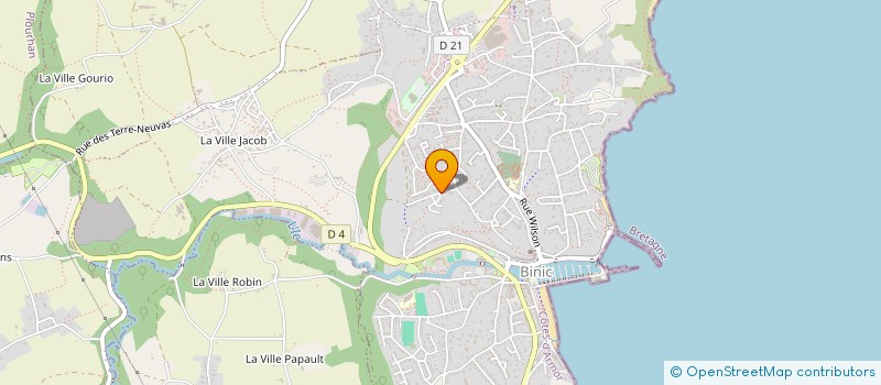 localisation de l'entreprise AXEMERGENT à BINIC-ETABLES-SUR-MER