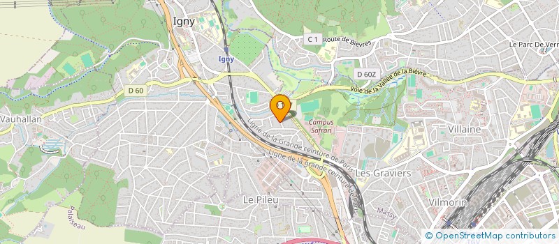 localisation de l'entreprise AXEMIO à IGNY